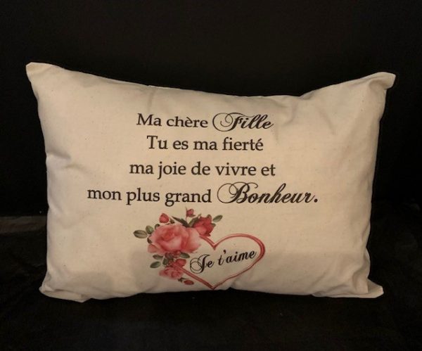 coussin new ma chere fille